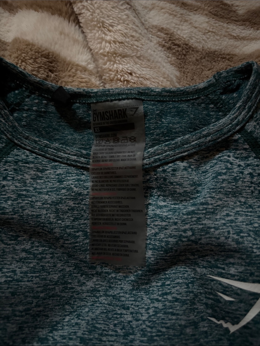 Gymshark Blue Short Sleeve Active Tee - Picture 2 of 4